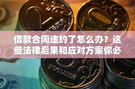 武汉借款合同违约了怎么办？这些法律后果和应对方案你必须知道