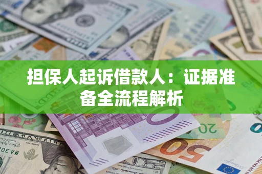 武汉担保人起诉借款人：证据准备全流程解析