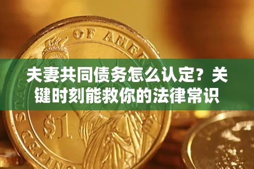 武汉夫妻共同债务怎么认定？关键时刻能救你的法律常识