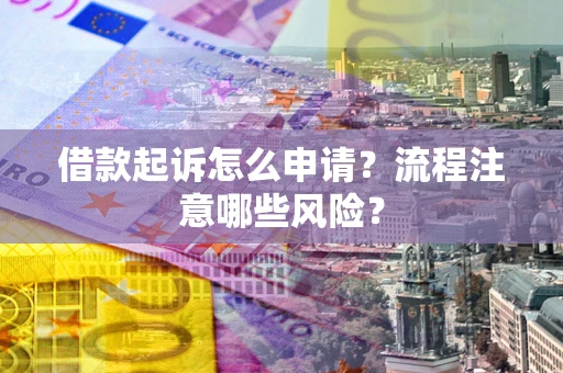 武汉借款起诉怎么申请？流程注意哪些风险？